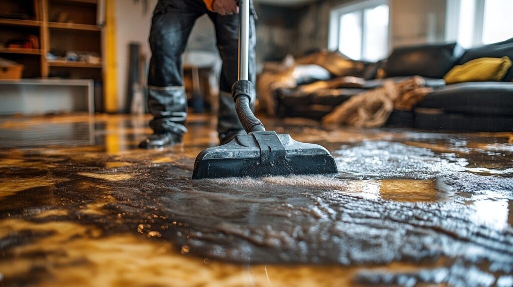 خدمة شفط المياه من الأرضيات بعد الأمطار في الكويت باستخدام معدات احترافية